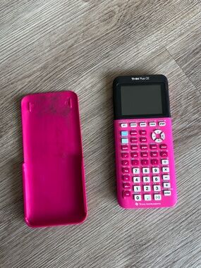 Texas Instruments TI-84 Plus CE Graphing Calculator Pink Works Tested